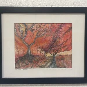 Her Head Explodes framed print